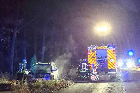 Umweit des Hambacher Forstes wurde das Auto einer Jägerin in Brand gesteckt. (Foto: Simone P.)
